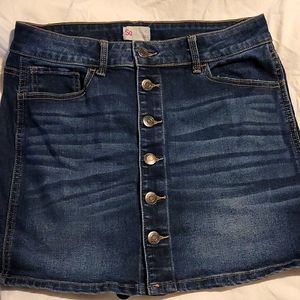 Girls Denim Miniskirt